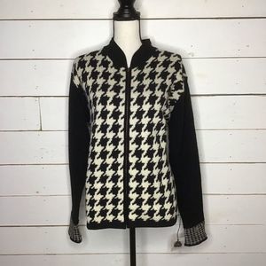 New Jillian Jones Wool Sweater, Full Zip Lambswool